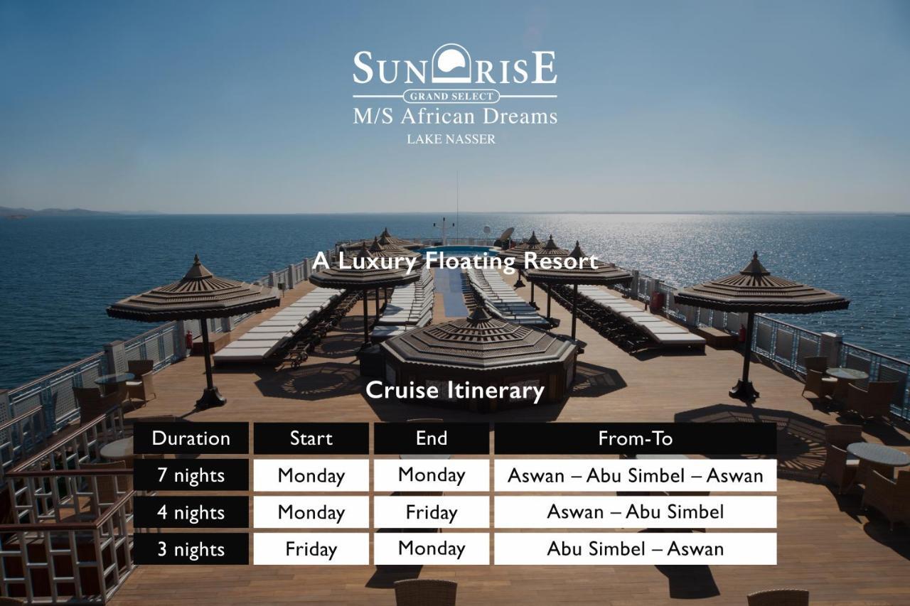 Sunrise African Dreams Cruise -Grand Select- Asszuán Kültér fotó